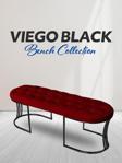 Gazzini Furniture Viego Siyah Bench Puf,metal