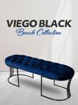 Gazzini Furniture Viego Siyah Bench Puf,metal