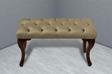 Gazzini Furniture Classic Chester Model Kapitoneli Hardal Puf - Ceviz Ayak 40x100 cm