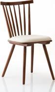 Gazzini Furniture Ashbourne Ahşap Yemek Sandalyesi