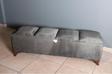Gazzini Furniture Vetra V2 Gri Sandıklı Puf - Dilimli Model 140cm Sandıklı Bench 40x140 cm