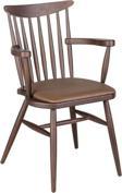 Gazzini Furniture Cotswold Ahşap Kolçaklı Sandalye