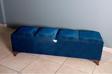 Gazzini Furniture Vetra V2 Mavi Sandıklı Puf - Dilimli Model 140cm Sandıklı Bench 40x140 cm
