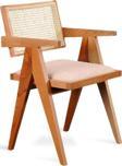 Gazzini Furniture Luna Pergel Hazeranlı Model Hasırlı Natural Ahşap Sandalye