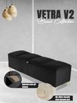 Gazzini Furniture Vetra V2 Sandıklı Puf - Antrasit Dilimli Model Sandıklı Bench Puf - Sandıklı Yatak Ucu Bankı 40x140 cm