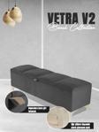 Gazzini Furniture Vetra V2 Sandıklı Puf - Gri Dilimli Model Sandıklı Bench Puf - Sandıklı Yatak Ucu Bankı 40x140 cm