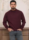 Woolen World Balıkçı Yaka Kalın Yünlü Erkek Triko Kazak  