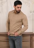 Woolen World Polo Yaka Slimfit Desenli Yünlü Erkek Triko Kazak  