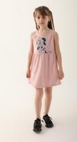 Minnie Mouse D4860-3 Kız Çocuk Elbise Pembe Melanj