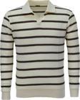 Erkek Spor Çizgili Mevsimlik Triko Polo Yaka Kazak BGL-ST03931