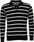 Erkek Spor Çizgili Mevsimlik Triko Polo Yaka Kazak BGL-ST03931