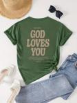 Good Loves You Baskılı Unisex Oversize Tshirt