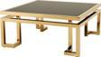 Zao Gold Metal / Cam Kare Orta Sehpa