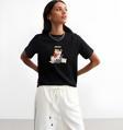 Unisex Meow Baskılı Tasarım Tshirt