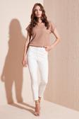Lela Rahat Kesim Esnek V Yaka Bayan Bluz 5865039 CAMEL