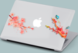 Miraksesuar Macbook Pro Kılıf 16 inç A2141 Mirmac26 Şeffaf Sert PVC Japon Çiçeği