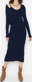 Moda Slim Casual Günlük Fitilli Triko V Yaka Uzun Kol Bodycone Midi Boy Elbise