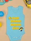 Olsun Benimde Burnum Güzel Baskılı Çıtçıt Body Zıbın