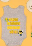 Olsun Benimde Burnum Güzel Baskılı Çıtçıt Body Zıbın