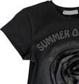 Kız Çocuk Gül Aksesuarlı Bağlamalı Tshirt