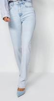 Stil Kadın Moda Denim Kot Pantolon Regular Boru Paça Yüksek Bel Jeans