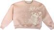 Kız Çocuk Şardonlu Kumaş  İncili Kardan Adam Sweatshirt