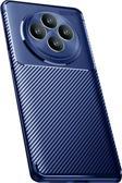 Tecno Spark 30C Kılıf Focus Carbon Silikon Kapak