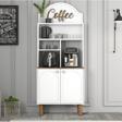 Variant Mobilya Bohem Kahve Köşesi Çok Amaçlı Dolap 80cm - Beyaz