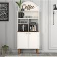 Variant Mobilya Bohem Kahve Köşesi Çok Amaçlı Dolap 80cm - Krem