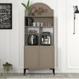 Variant Mobilya Lyon Kahve Köşesi Çok Amaçlı Dolap 80cm - Atlas - Siyah