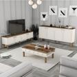 Variant Mobilya Bohem 3'lü Salon Takımı - Krem
