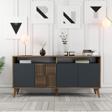 Variant Mobilya Milan 160cm Konsol - Ceviz - Antrasit