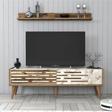 Variant Mobilya Valensiya 140cm Tv Ünitesi - Ceviz - Beyaz Mermer