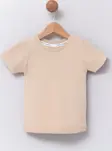 Çocuk Bisiklet Yaka Basic Düz T-Shirt %100 Pamuk