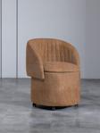 Meşe Home Form Bazalı Tekerlek Ayaklı Hafif Nubuk Kumaş Sırtlı - Sırtsız Puf - Renk Seçenekli 64x64 cm