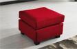 Meşe Home Plus Kılıflı Torba Yaylı Keten Kumaş Fonksiyonel Puf Kırmızı 63x63 cm