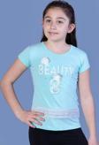 Toontoy Kız Çocuk Beauty Baskılı Tişört