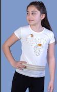 Toontoy Kız Çocuk Beauty Baskılı Tişört