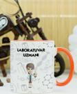 Hediyelen Laboratuvar Uzmanı Kupa Bardak Turuncu