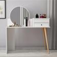 Meltem Çelik - Bmdekor Aynalı Makyaj Masası Nur Beyaz