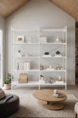 Mobitopya Bd Nilamu Beyaz 150 Cm Kitaplık, Organizer, Ofis, Ev, 5 Raflı Kitaplık 150*170*34 Cm