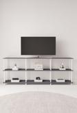 Mobitopya Çevir Kur 200 Cm Beyaz B.d Raflı Tv Sehpası, Tv Ünitesi 200*71*29 Cm