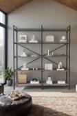 Mobitopya Nilamu Antrasit 150 Cm Kitaplık, Organizer, Ofis, Ev, 5 Raflı Kitaplık 150*170*34 Cm