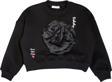 Kız Çocuk  Çiçek Akseuarlı Sweatshirt