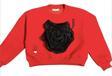 Kız Çocuk  Çiçek Akseuarlı Sweatshirt