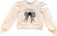 Kız Çocuk Leopar Çiçek Aksesuarlı Sweatshirt
