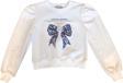 Kız Çocuk Leopar Çiçek Aksesuarlı Sweatshirt