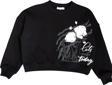 Kız Çocuk Şardonlu Çiçek Detaylı Sweatshirt