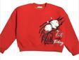 Kız Çocuk Şardonlu Çiçek Detaylı Sweatshirt