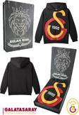 Galatasaray Orijinal Lisanslı Büyük Logo Çocuk Sweat Hediyelik Ahşap Kutulu